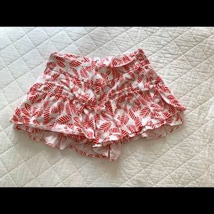 Red Leaf Mini Skort
